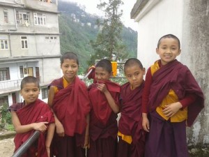 Young Lamas from Rumtek monastery.